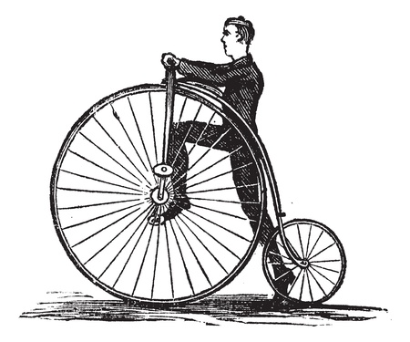 one tyre bicycle