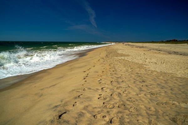 A sandy beach in Nantucket